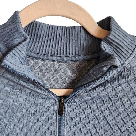 Lululemon Shirt Women's 8 Medium Blue Rest Less Half Zip Pullover Quilted Thumbh - Picture 6 of 10